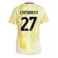 Camisa de Futebol Juventus Andrea Cambiaso #27 Equipamento Secundário Mulheres 2024-25 Manga Curta